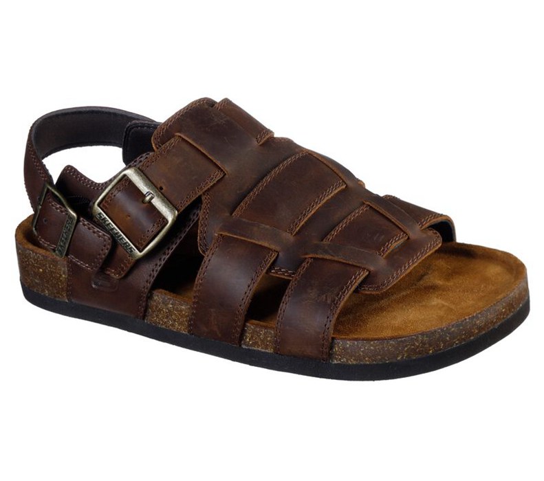 Skechers Relaxed Fit: Krevon - Nolen - Mens Sandals Brown [AU-RK3092]